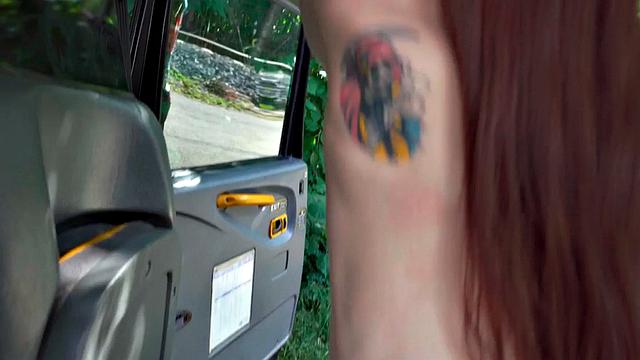 Cocksucking taxi slut banged in her tight pussy