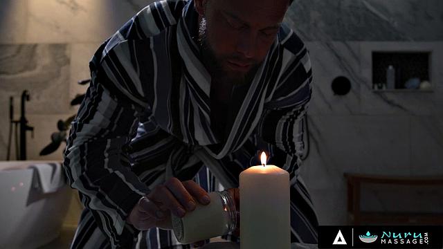 NURU MASSAGE - Cute Wife Leana Makes Sure This Massage Is Special For Her Man