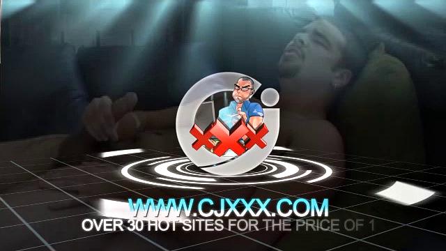 Young Tony Hammer is reclined on the floor and watching a video, when he pulls out his cock. He strokes it fast and hard, until launching a massive cum load all over his face and chest.