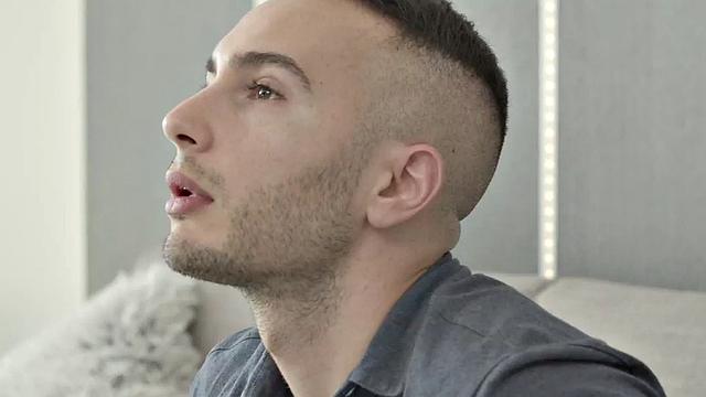 Busty desirable babe in lingerie rides man after kissing