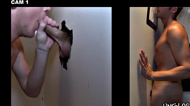 Real sr8 fooled into giving facial to man after gloryhole BJ