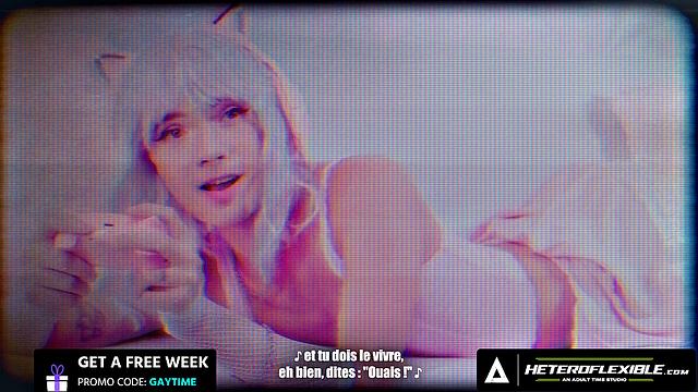 HETEROFLEXIBLE - Femboy Sam Ledger's Hole Destroyed By Leo Louis' Dick! FRENCH SUBTITLES