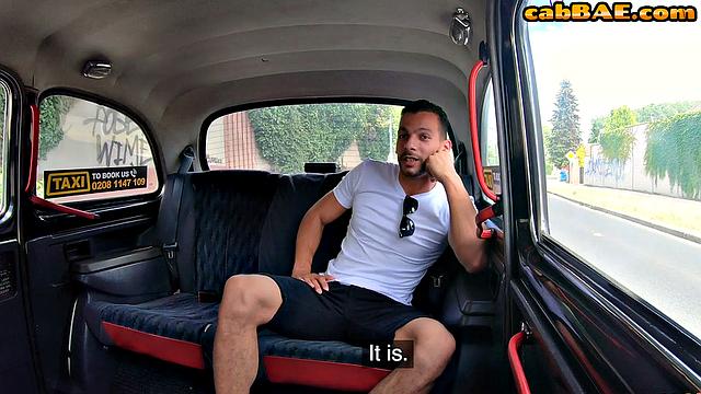 Stunning horny taxi MILF drilled