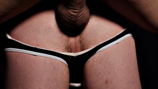 Barebacked stud drilled in anal by male dick