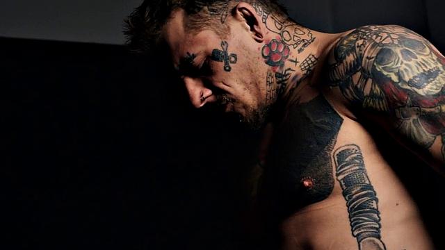 Barebacked stud drilled in anal by male dick