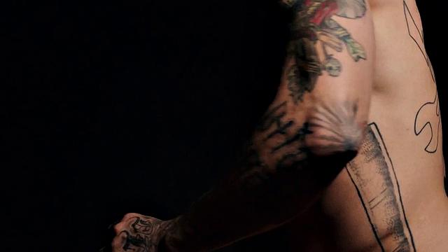 Barebacked stud drilled in anal by male dick