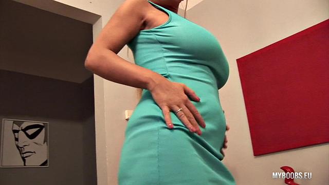 Busty Milf On Fitness Ball And Big Vibrator