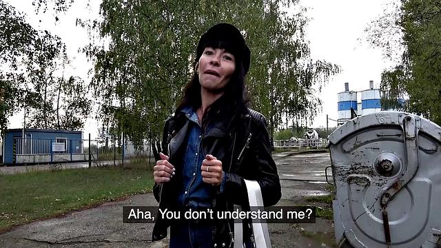 Mouthful of cum for sexy brunette