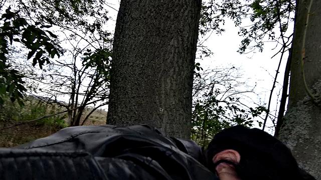 Mouthful of cum for sexy brunette