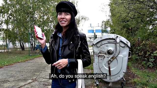 Mouthful of cum for sexy brunette