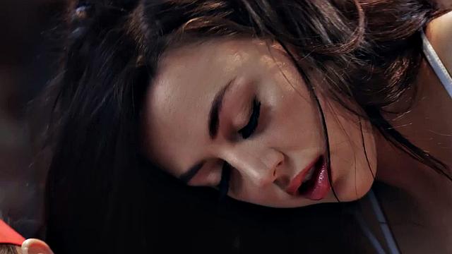 Gorgeous lesbian babes licking pussies and fingering