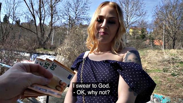 Tattooed slut banged by huge dick in wet pussy hole