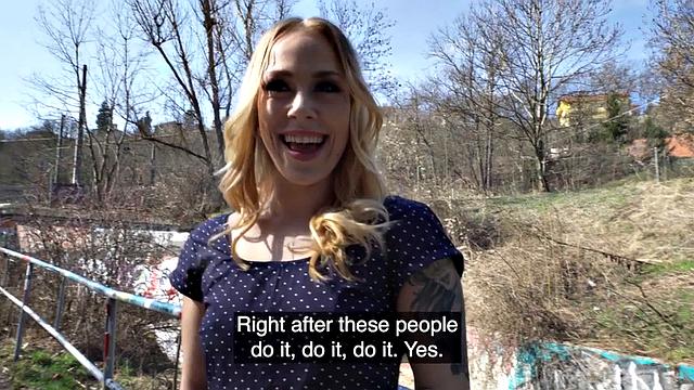 Tattooed slut banged by huge dick in wet pussy hole