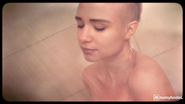 Adventurous traveler rides a black dick