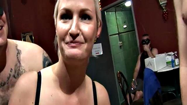 Sweet Scarlett March joined us for another gangbang with friend Felicity.