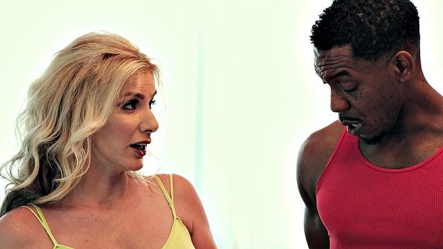 Super MILF's first on-camera scene