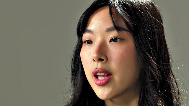 Casting solo Asian babe masturbates with fingers