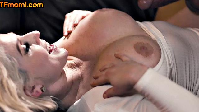 Weird DTF stepmommy fucked by stepson in pussy and tits