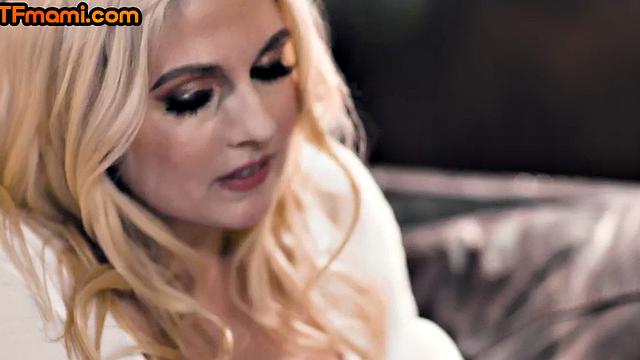 Weird DTF stepmommy fucked by stepson in pussy and tits