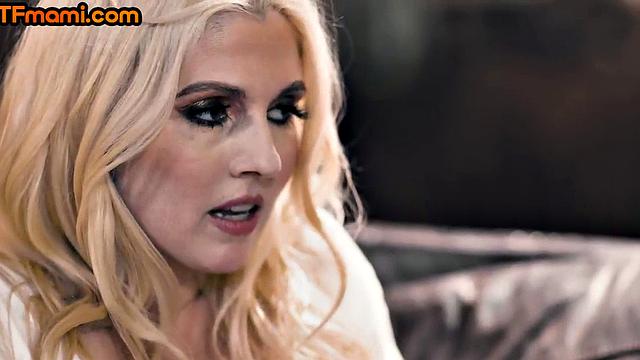 Weird DTF stepmommy fucked by stepson in pussy and tits