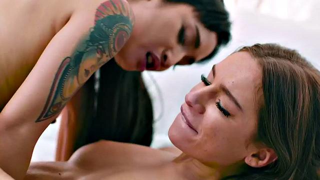 Dirty slut enjoys eating her naughty friend