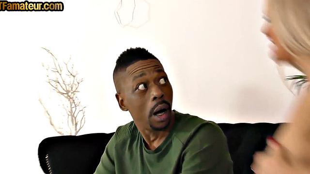 Bigboobs amateur DTF MILF bounces on BBC after sucking