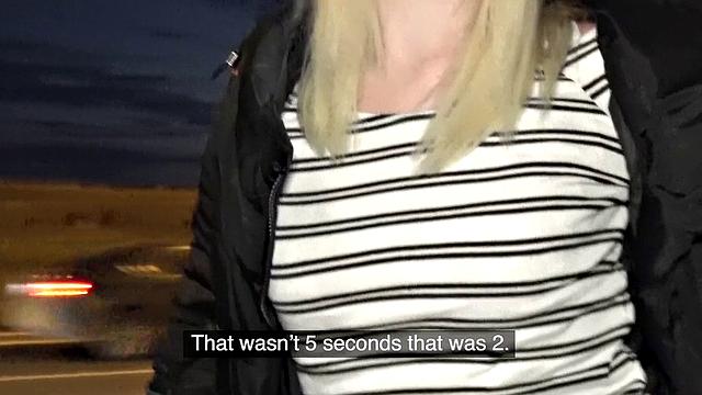 Cash-hungry blonde fucks for a quickie in Czech Republic