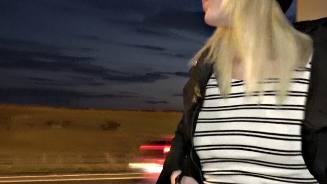 Cash-hungry blonde fucks for a quickie in Czech Republic