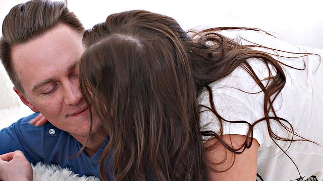 Satisfied lad shares cum