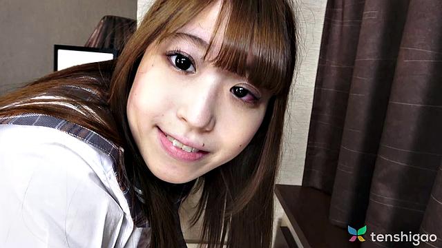 Natsu Ogura makes a video for her daddy to watch
