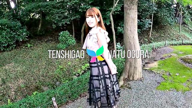 Natsu Ogura makes a video for her daddy to watch