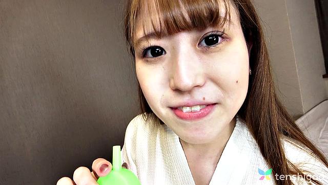 Natsu Ogura makes a video for her daddy to watch