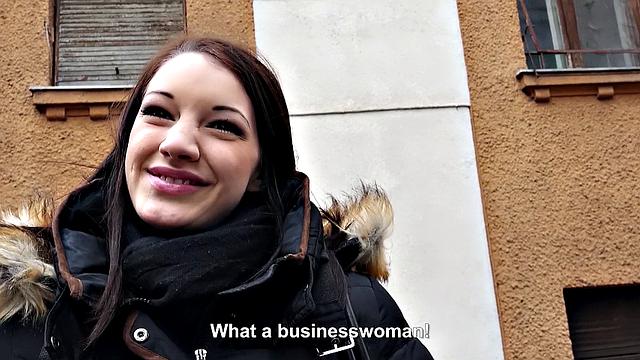 A Hungarian slut strip & beg for cash in hot POV action