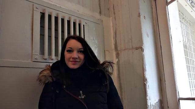 A Hungarian slut strip & beg for cash in hot POV action