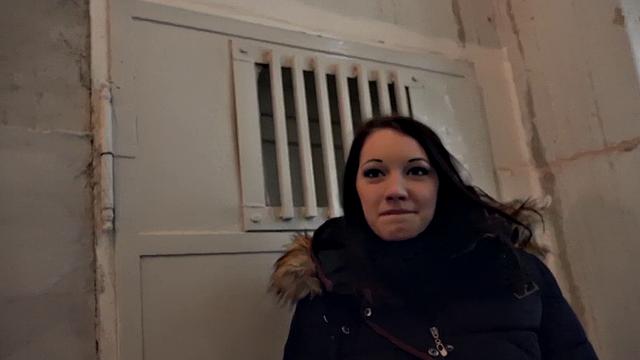 A Hungarian slut strip & beg for cash in hot POV action