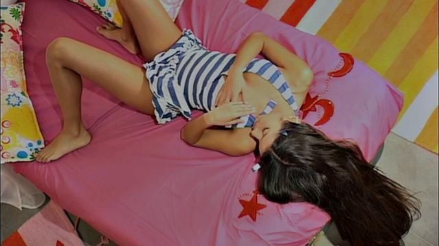 Little Lupe with small Dildo Licks