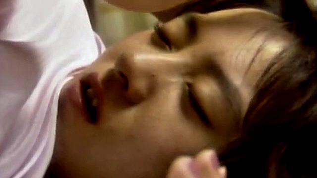 Horny Japanese gets pussy banged