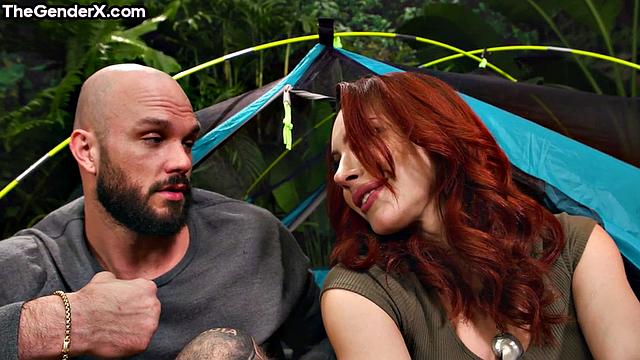 Outdoor tgirl ass ravaged by lover