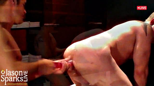 Connor Patricks with Logan Vaughn