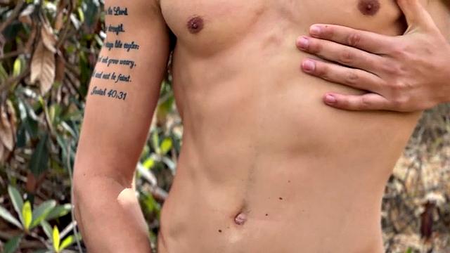 Solo eager jock wanks cock till cumshot