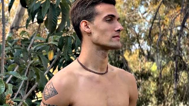 Solo eager jock wanks cock till cumshot