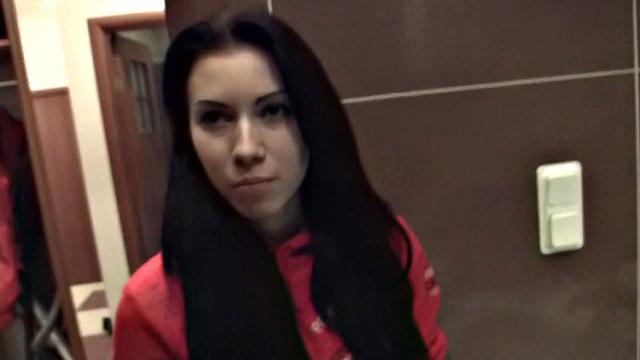 Lovely brunette girl gets boned by partner