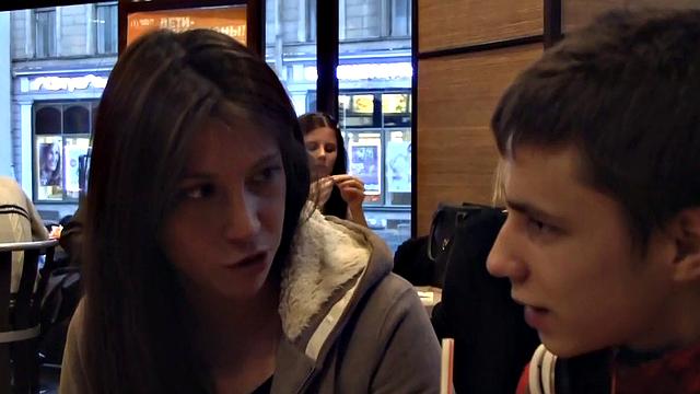 Lovely brunette girl gets boned by partner