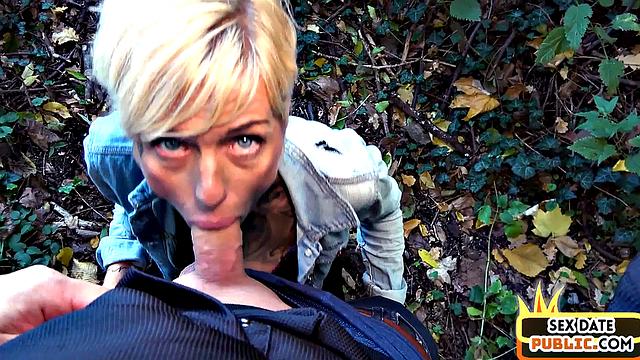 Horny blonde cougar drilled in POV