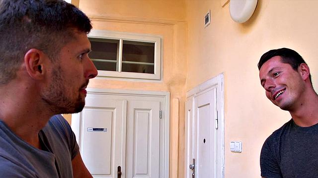 Busty Brunette's Double Bang