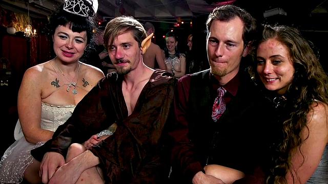 Cheerleader slut gets spanked and fingered in public for voyeurs with a kinky twist