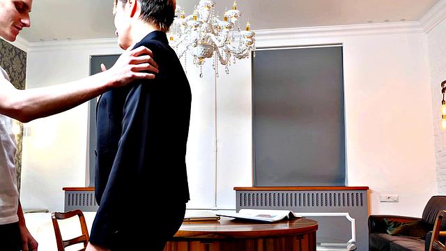 TUTOR4K. Literature tutor is seduced by student that gladly fucks her