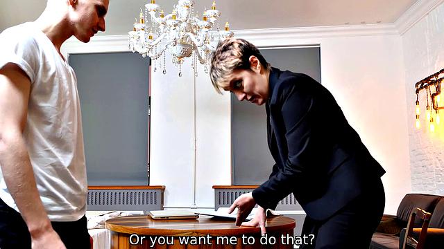 TUTOR4K. Literature tutor is seduced by student that gladly fucks her