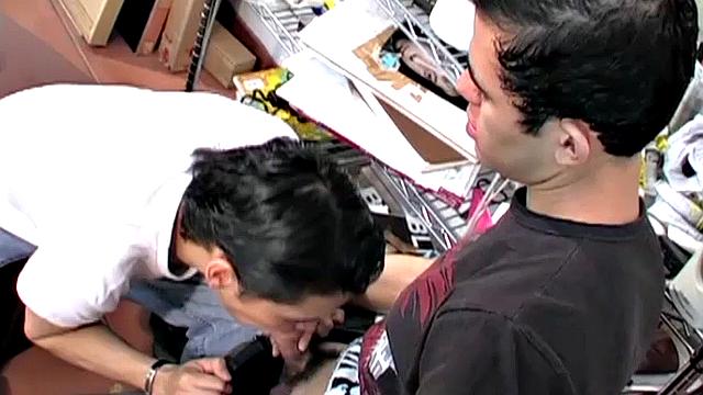 A well-placed hand gets things started between these two horny Latin boys. Damian and Alan enjoy a long oral exchange, as they slowly get naked. Ending up in a 69 the oral continues until the slim and smooth couple decide to fuck.