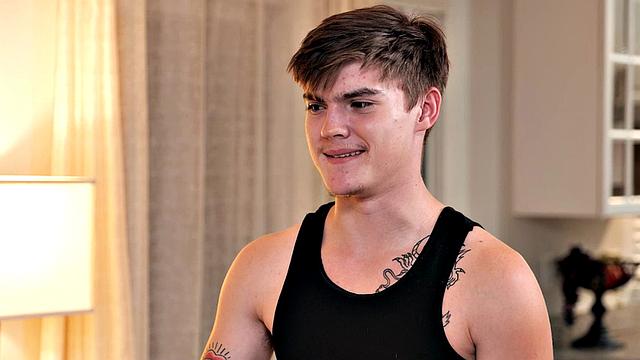 Tattooed big tit babe Desiree Nevada with her contractor